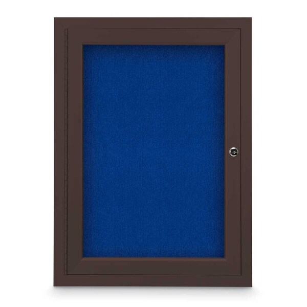 Sliding Door Indoor Enclosed Corkboard, 7